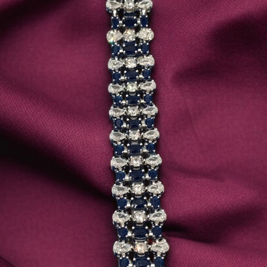 Aquamarine Crystal Elegant Bracelet