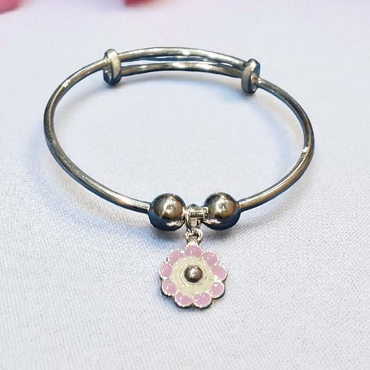 Pink Blossom Charm Bracelet