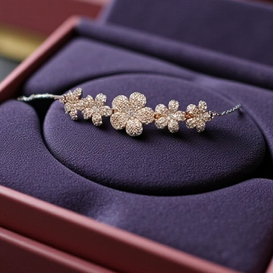 Floral Diamond Bracelet