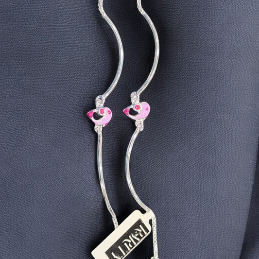 Pink Bird Drop Anklet